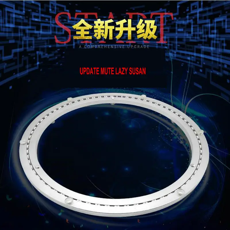 Rotating Turntable Plate HQ MS01 Mute Strap Lazy Susan Level Design Round Turntable Smooth Table Swivel Plate Rotating Aluminium Alloy Lazy Susan Bearing rotating display stand rotating turntable plate