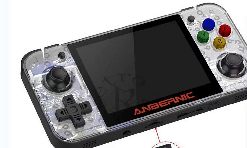 Игровая консоль RG350 в ретро стиле портативная игровая мини приставка 64 бита 3 5
