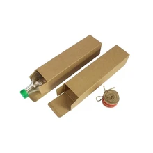 200 шт 7*7*28 см бумага для творчества коробка прямоугольное оливковое масло/Красное вино/Пиво/эфирное масло/бутылка окно коробки для упаковки