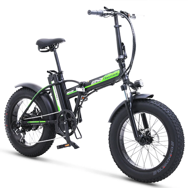 Electric Bike 500W4.0 Fat Tire Electric Bicycle Beach Cruiser Bike Booster Bike 48v Lithium Battery Folding Mens Women's Ebike