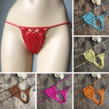 12 цветов, супер мини микро g-стринги, хит, сексуальное бикини, низ, женский купальник, вязанный крючком, хлопок, бразильские, боковые стринги, стринги