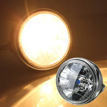 

12V Head 35W Lamp Universal Round Halogen LED 17.5cm 7 inch Motorcycle