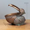 VILEAD 22cm Resin Pelican Figurines Key Holder Entrance Feng Shui Home Accessories Storage Animal Ornament New Year Gift Craft ► Photo 2/6