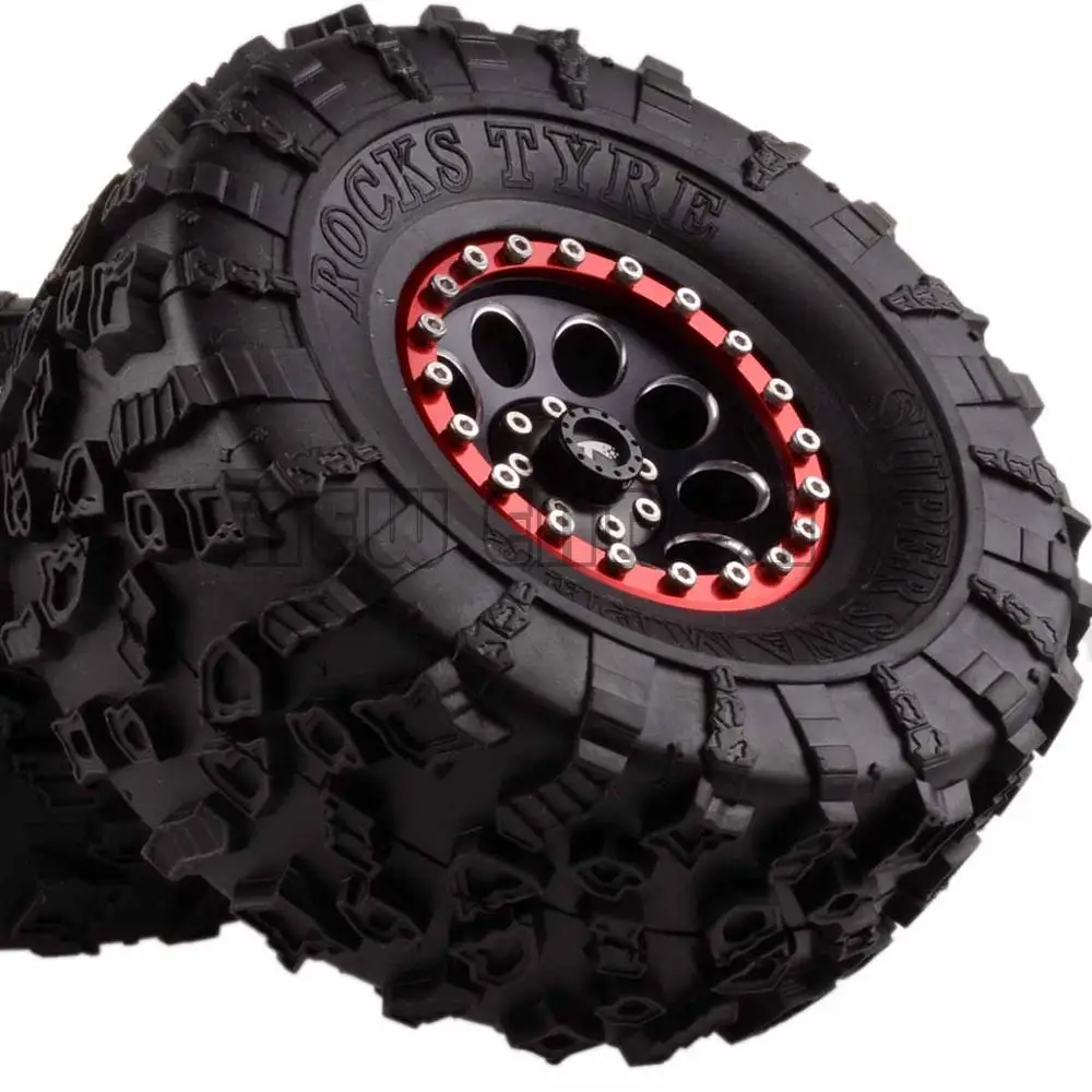 Новые ENRON 4P алюминиевые 2," Beadlock колеса и 132 мм шины для RC 1/10 модели Axial Yeti/Wraith RC Гусеничный