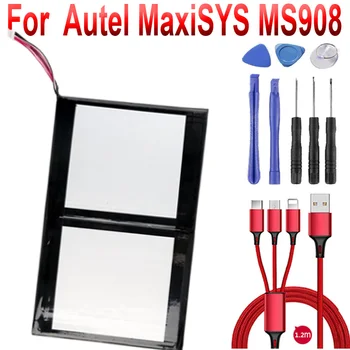 

Battery for Autel MaxiSYS MS908 & Pro Car Diagnostics Tool Li-Po Rechargeable Accumulator Replacement 3.7V 11000mAh