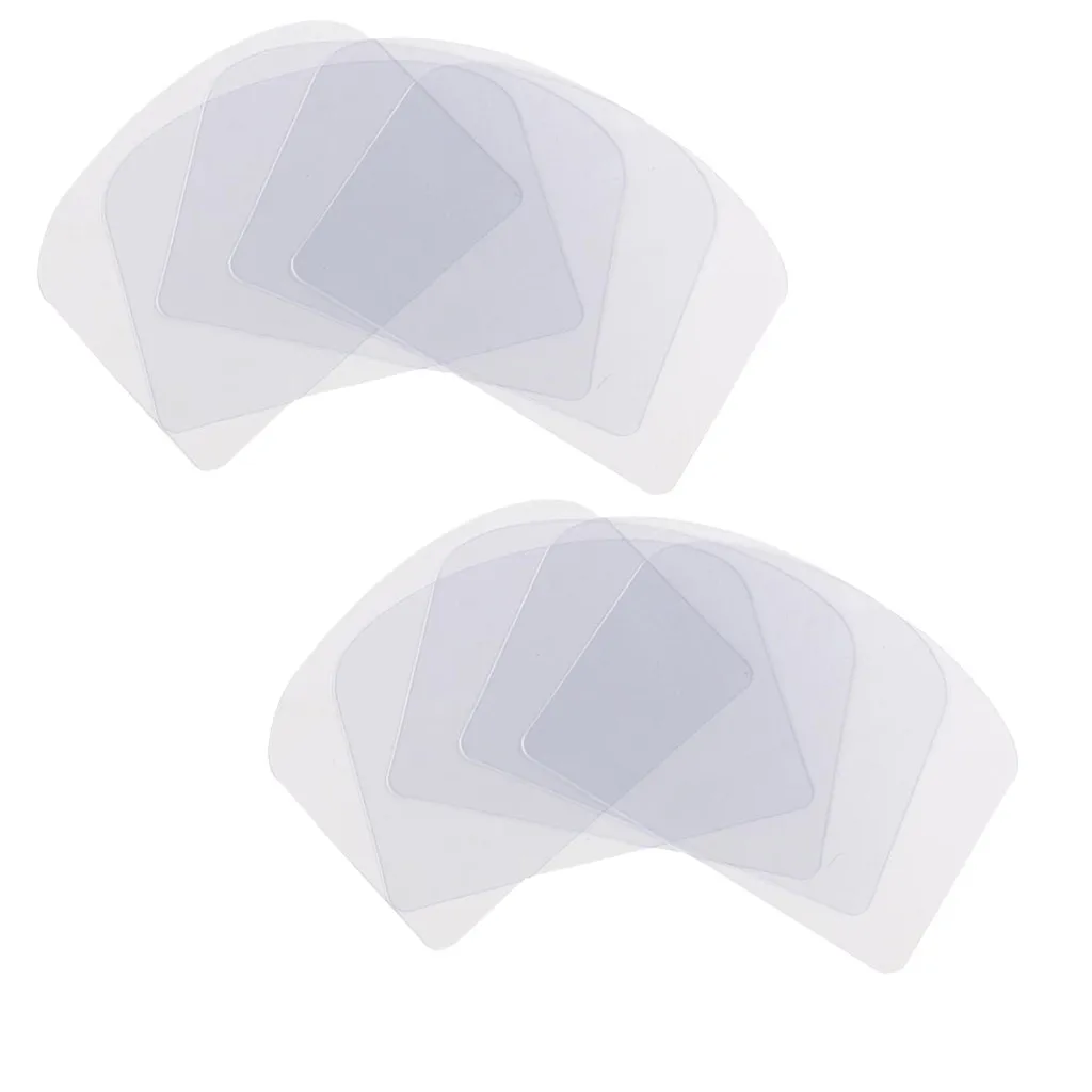 10PCS Pastry Cutters Spatulas Tools Flexible Transparent Cake Scraper Baking Plain Smooth Jagged Spatulas Cake Decorating