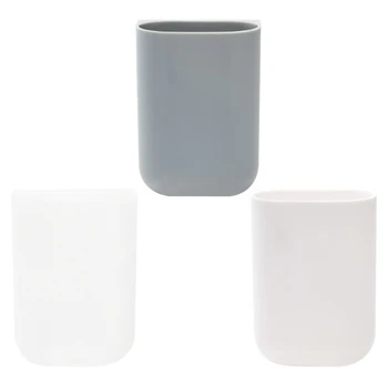 

Desktop Pen Holder Pasteable Hanging Storage Box Case Office School Desk Pencil Makeup Brush Stationery Organizer