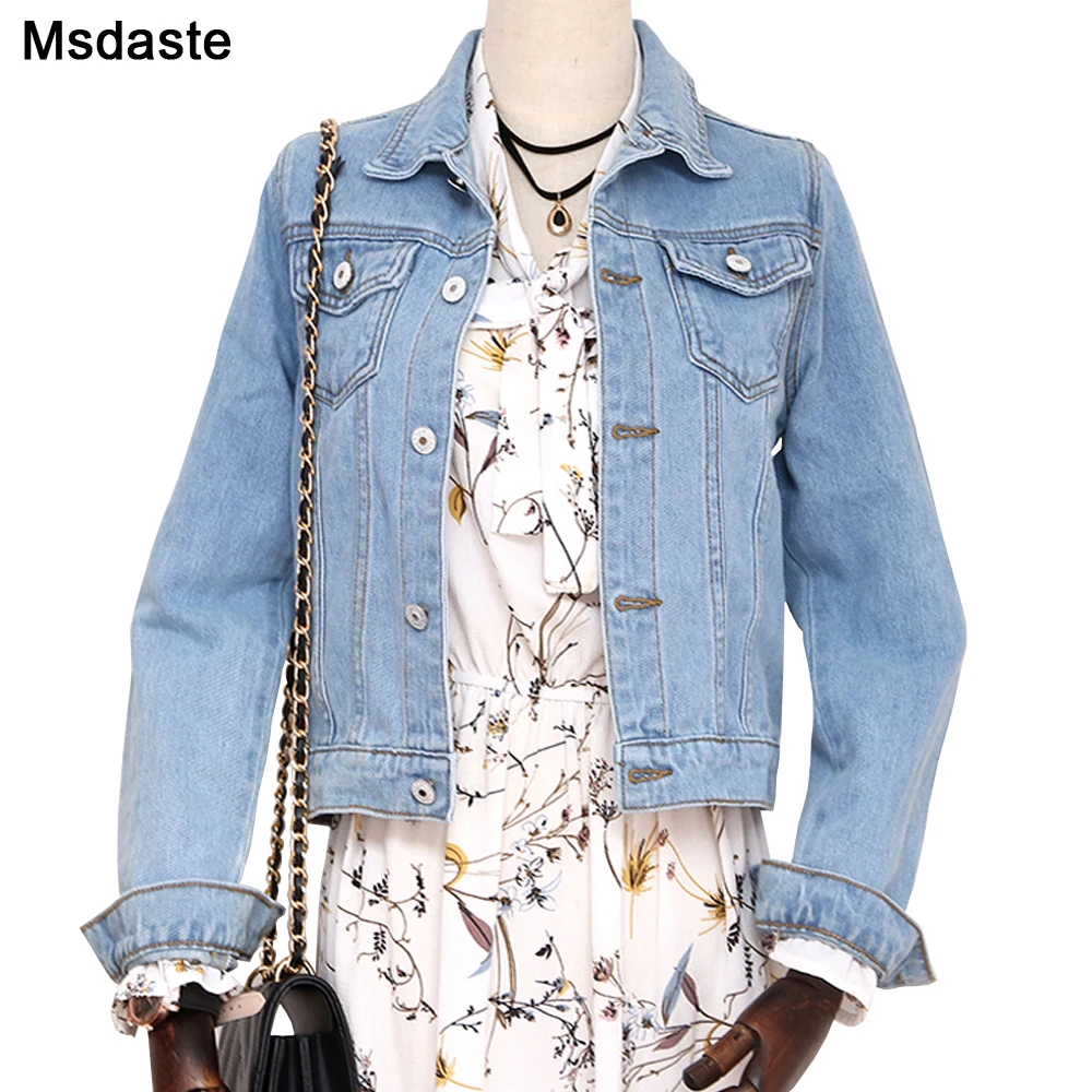 Jeans Jacket Women Green 2020 Autumn Woman Denim Jean Womens Coats Basic Jackets Female Slim Stretch Short Coat Feminina Clothes