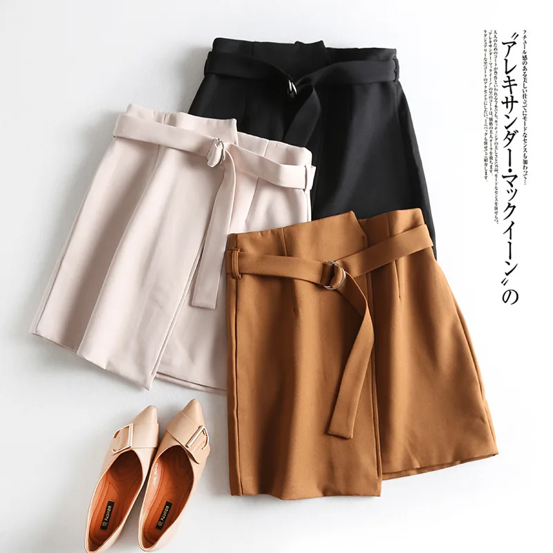 

A Generation of Japanese-style Elegant Commuting of High-waisted Lace-up Skirt One-step Skirt Entity