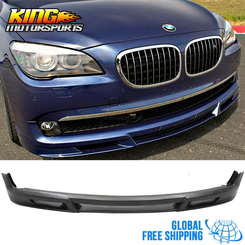 Fits 2009-2012 BMW F01 F02 4Dr 7 Series B7 Style Front Bumper Lip Spoiler Valance Unpainted Black Global Free Shipping Worldwide Fits 2009-2012 BMW F01 F02 4Dr 7 Series B7 Style Front Bumper Lip Spoiler Valance Unpainted Black Global Free Shipping Worldwide