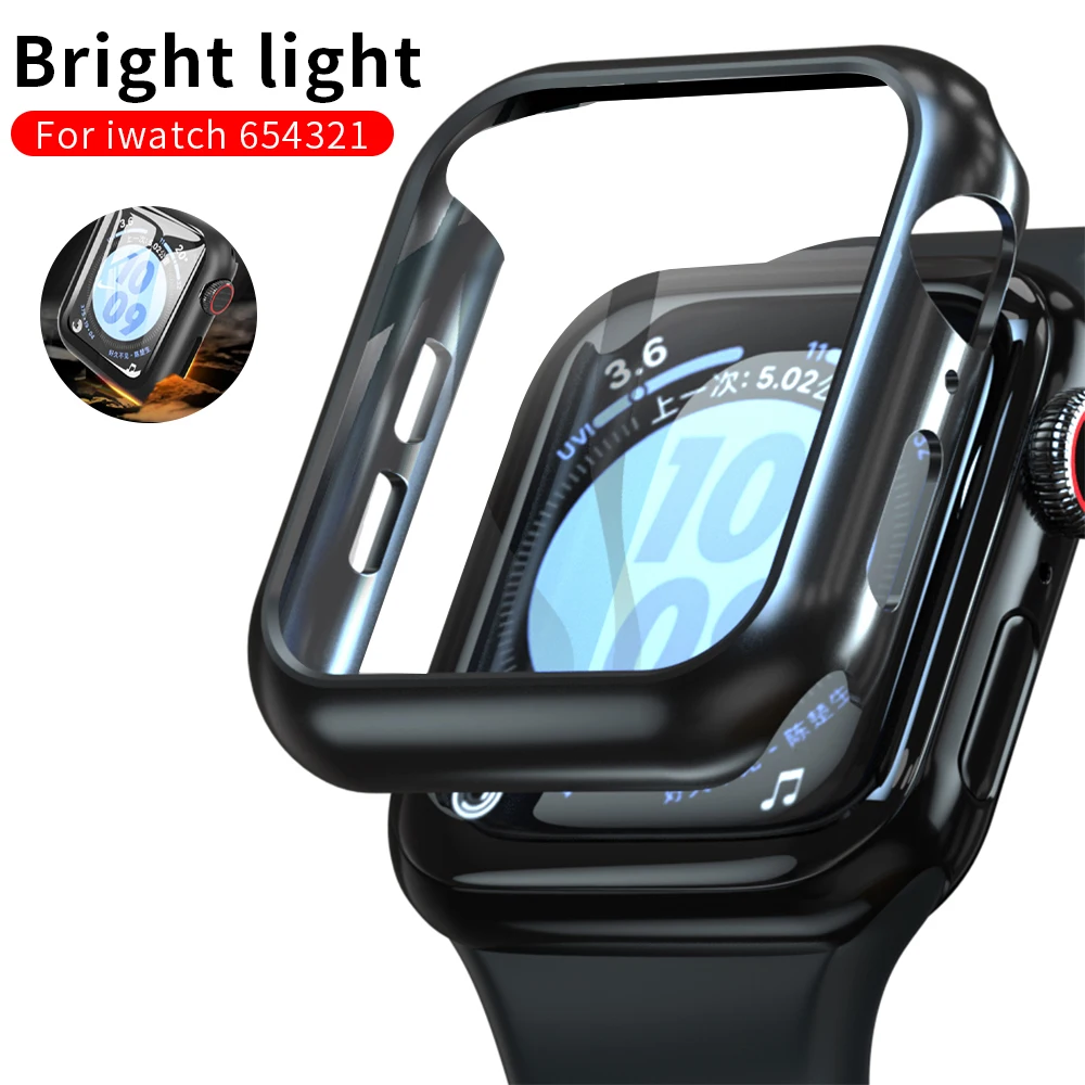 For Polished iWatch Case 4 5 44mm 40mm 42mm 38mm IWatch series apple watch 6 Se 54321 Accessories bumper Protective Shell frame | Наручные