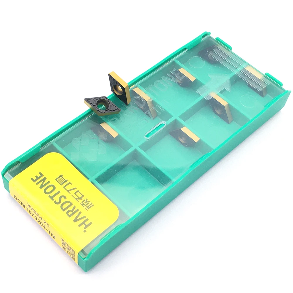 100% Original WS8125 DCMT070204 TM For Steel Turning Tools For WC Type U Drill Bit tool CNC Lathe Cutter Carbide Inserts