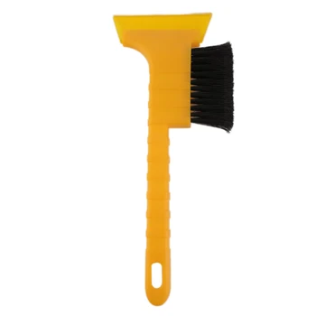 

Yellow Long Handle ABS Car Snow Scraper Ice Shovel Car Cleaning Tool Snow Removing Brush Tool Accessories