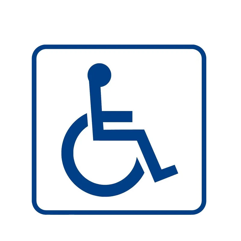 

Personality Parking Sign Disabled Handicap Car Sticker Motorcycle Decals Windshield Vinyl Scratches Waterproof PVC 12cm X 12cm