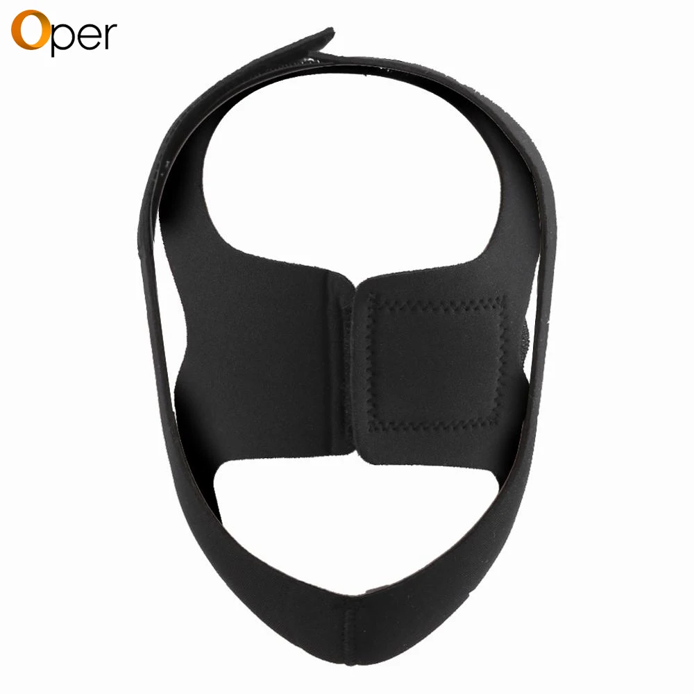 

Unisex Triangular Anti Snore Belt Nasal Sleeping Snoring Stopper Headband Chin Jaw Support Strap Head Belt Health Care Tools Bla