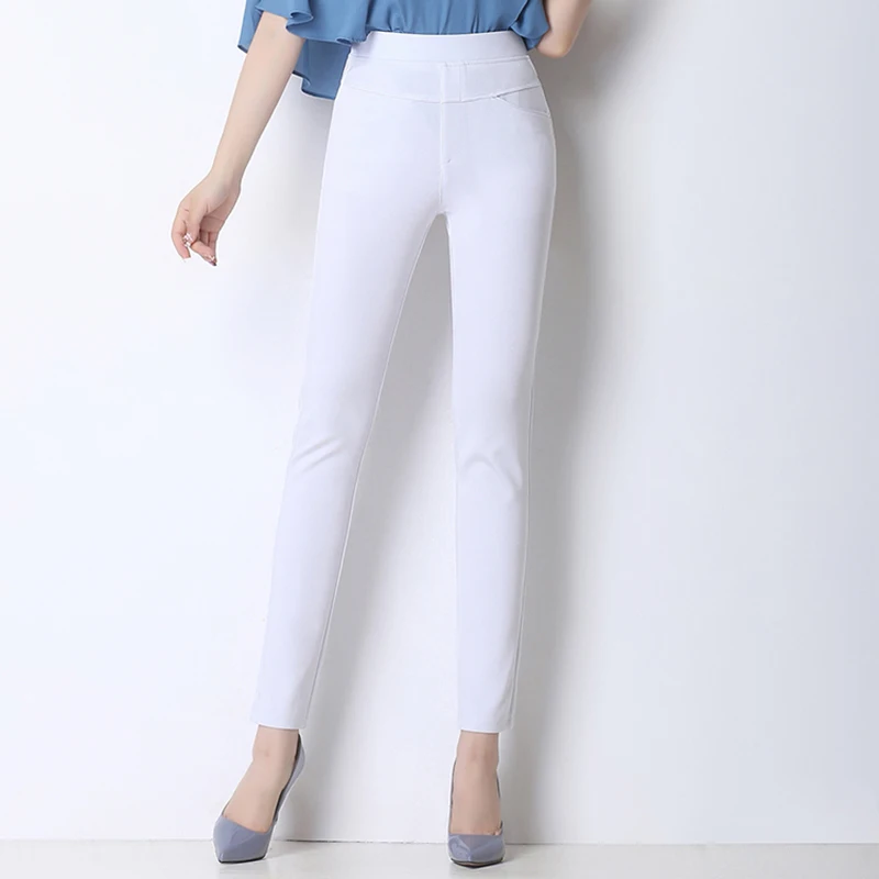 Брюки Стрейч Женские С Высокой Талией Купить