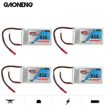 

4PCS Gaoneng GNB 7.4V 450mAh 2S 80/160C Lipo Battery JST XT60 XT30 Plug for RC Drone Micro Brushless FPV Racing DroneCine Whoop