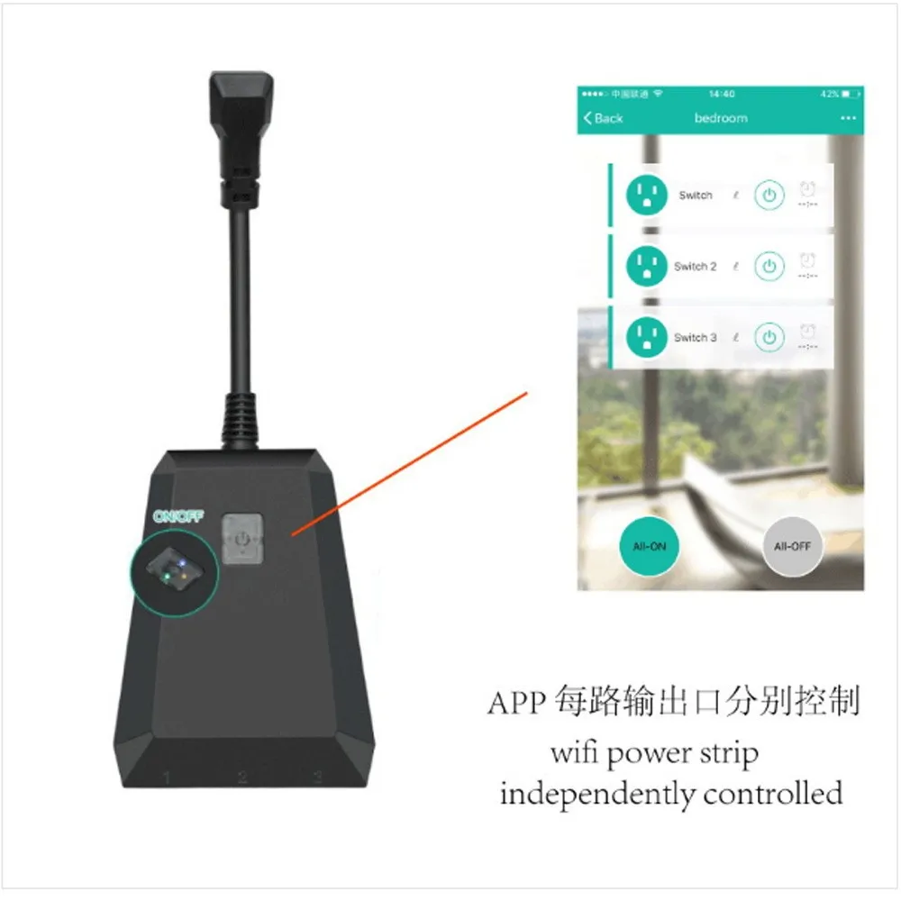 Outdoor Waterproof Speech Control of Wifi Intelligent Socket