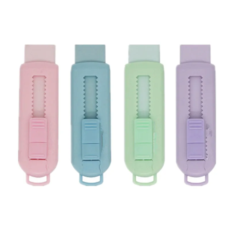 

1 Pcs Cute Mini Eraser Prizes for Kids Soft Retractable Creative Eraser Refill Stationery School Accessories for Penciles