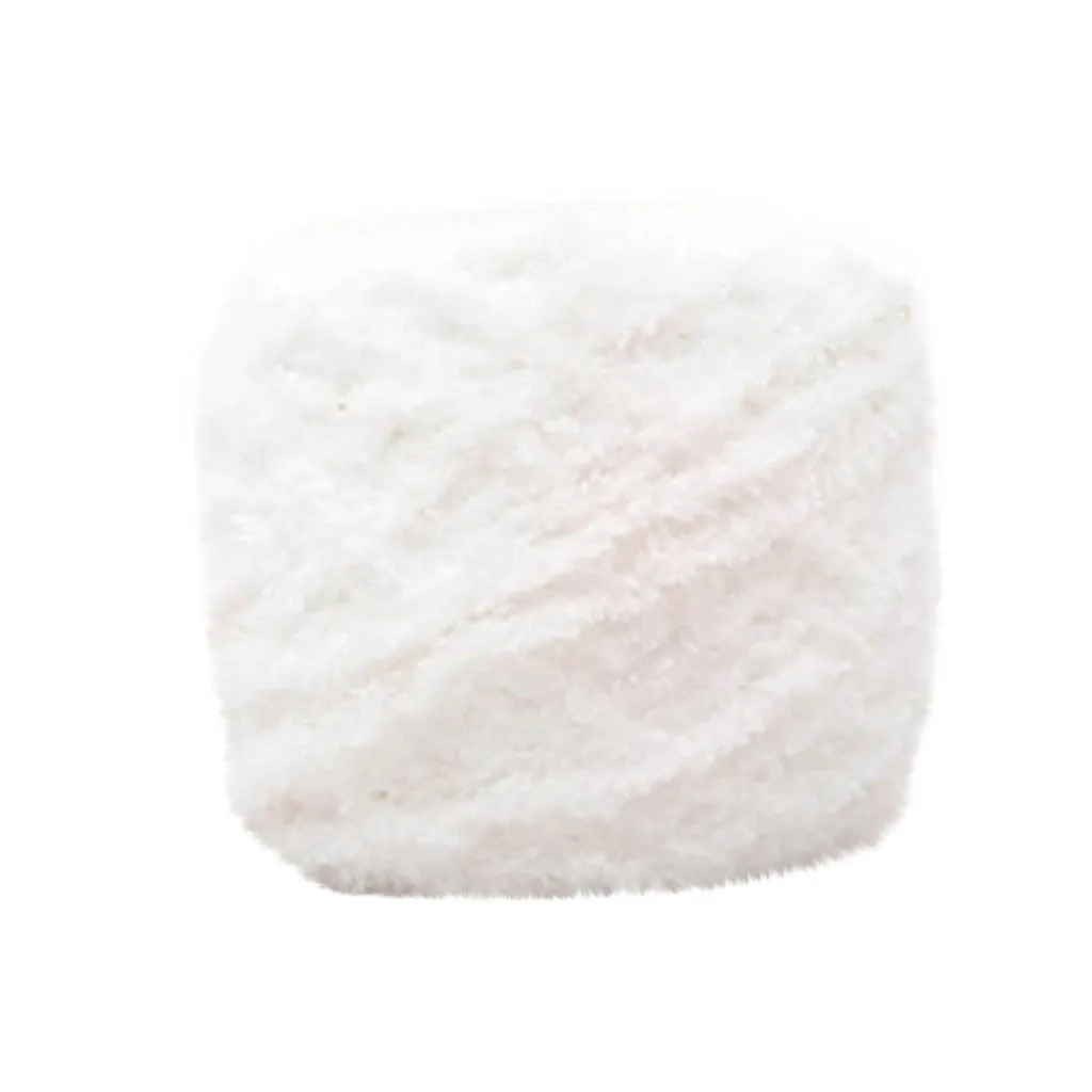 1Pc Soft Cotton Blended Yarn Chunky Hand Knitting Crochet Baby Yarn Knit DIY Hat Scarf Slippers Coral Fleece 50G