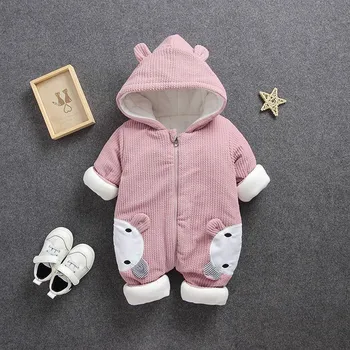 

2019 Rabbit Cartoon Print Hoodie Romper Baby Boys Girls Cotton Infant Newborn baby girl boy Rompers Toddler Girls Clothing Sets