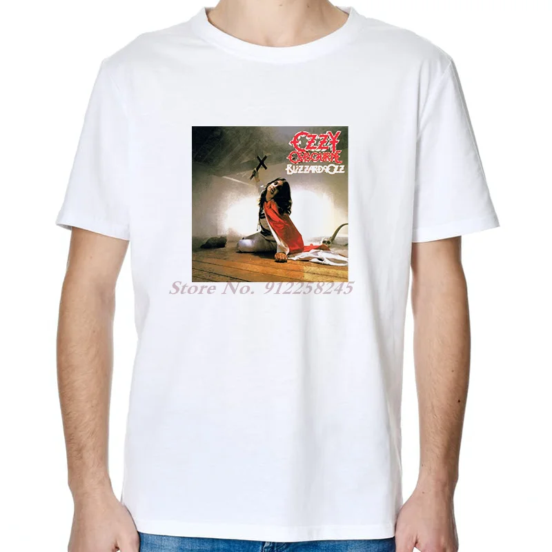 New Men T Shirt Ozzy Blizzard of Ozz Black Sabbath Men