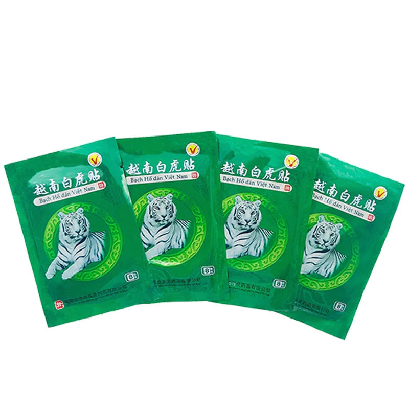 8pcs/bag Vietnam White Tiger Balm Pain Patch Muscle Shoulder Neck Arthritis Original Chinese Herbal Medical Plaster H003