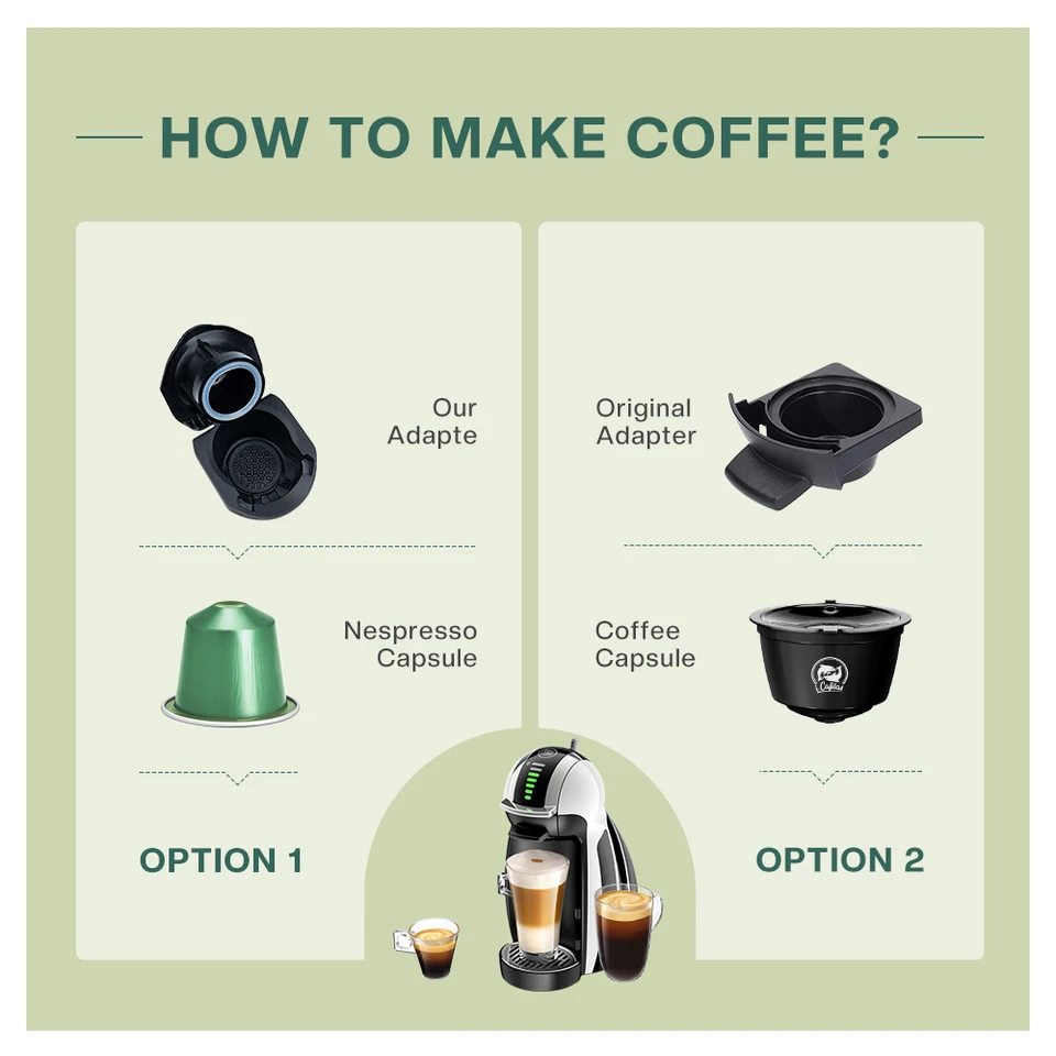 Adattatore per caffè ricaricabile per porta capsule riutilizzabili Dolce Gusto con accessori per macchine da caffè Piccolo XS Macchina per Nespresso  15