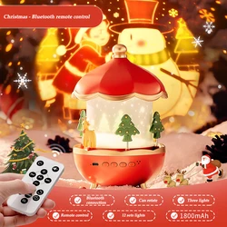 Projecteur d'étoiles, veilleuse pour enfants avec télécommande et minuterie, 8 chansons, 12 Films, 6 Modes d'éclairage, rotation à 360 degrés 