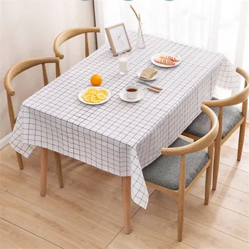

PVC Table Cloth Plastic Tablecloth Home Waterproof Table Cloth Kitchen Oil-proof Table Cover Living Room Coffee Table Tablecloth
