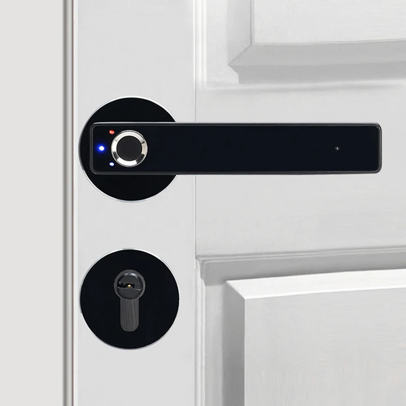 Домашняя Противоугонная электронная дверная Блокировка отпечатков пальцев умный биометрический разблокировка USB порт Ручка отпечатков пальцев интегрированный дизайн