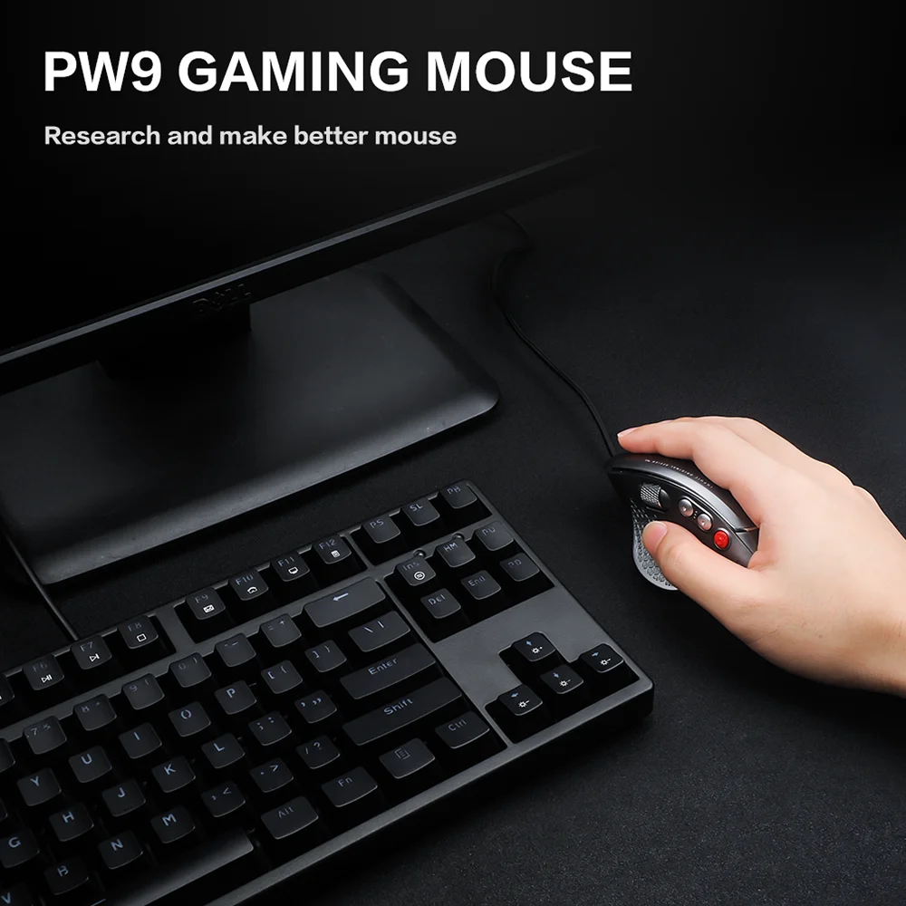 Высококачественная оптическая профессиональная игровая мышь с 7 RGB подсветкой USB