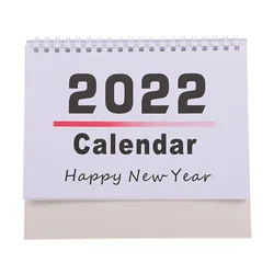 Calendario de escritorio en inglés, 1 unidad, 2022, calendario internacional de oficina, calendario diario