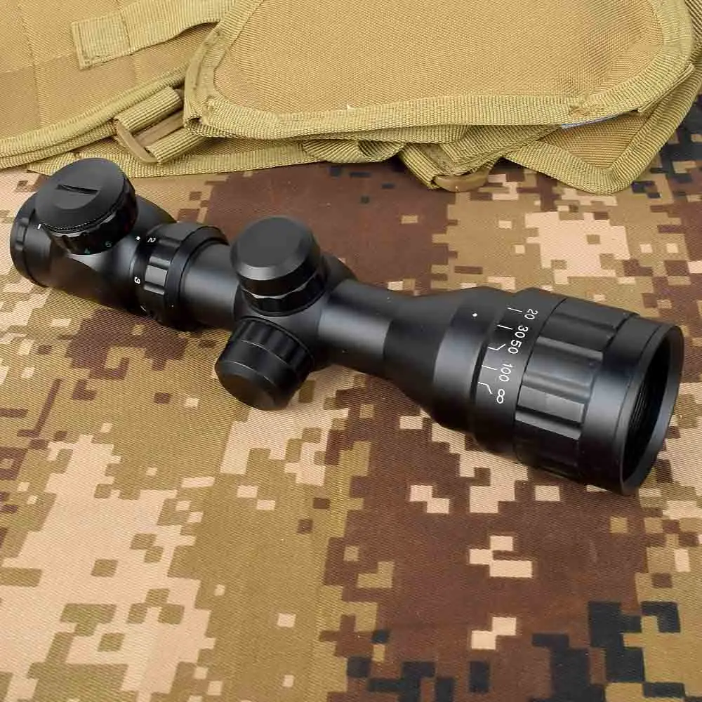 

Reflex 2-6x32 Tactical Red Green Mil-dot Sight Rifle Scope Picatinny Rail Mount Outdoor Hunting
