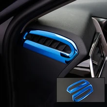 2 шт. нержавеющая сталь AC кондиционер вентиляционное отверстие приборной панели Крышка отделка Подходит для toyota Camry