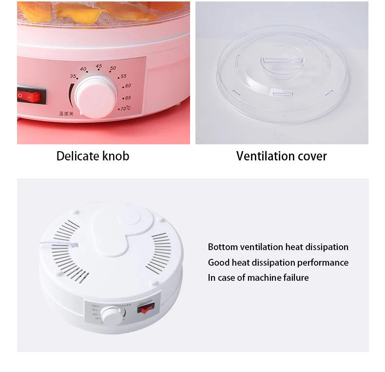 5 Trays Household MINI Food Dehydrator Pet Meat Dehydrated Snacks Air Dryer  Dried Fruit Vegetables Herb Meat Machine Snacks - AliExpress