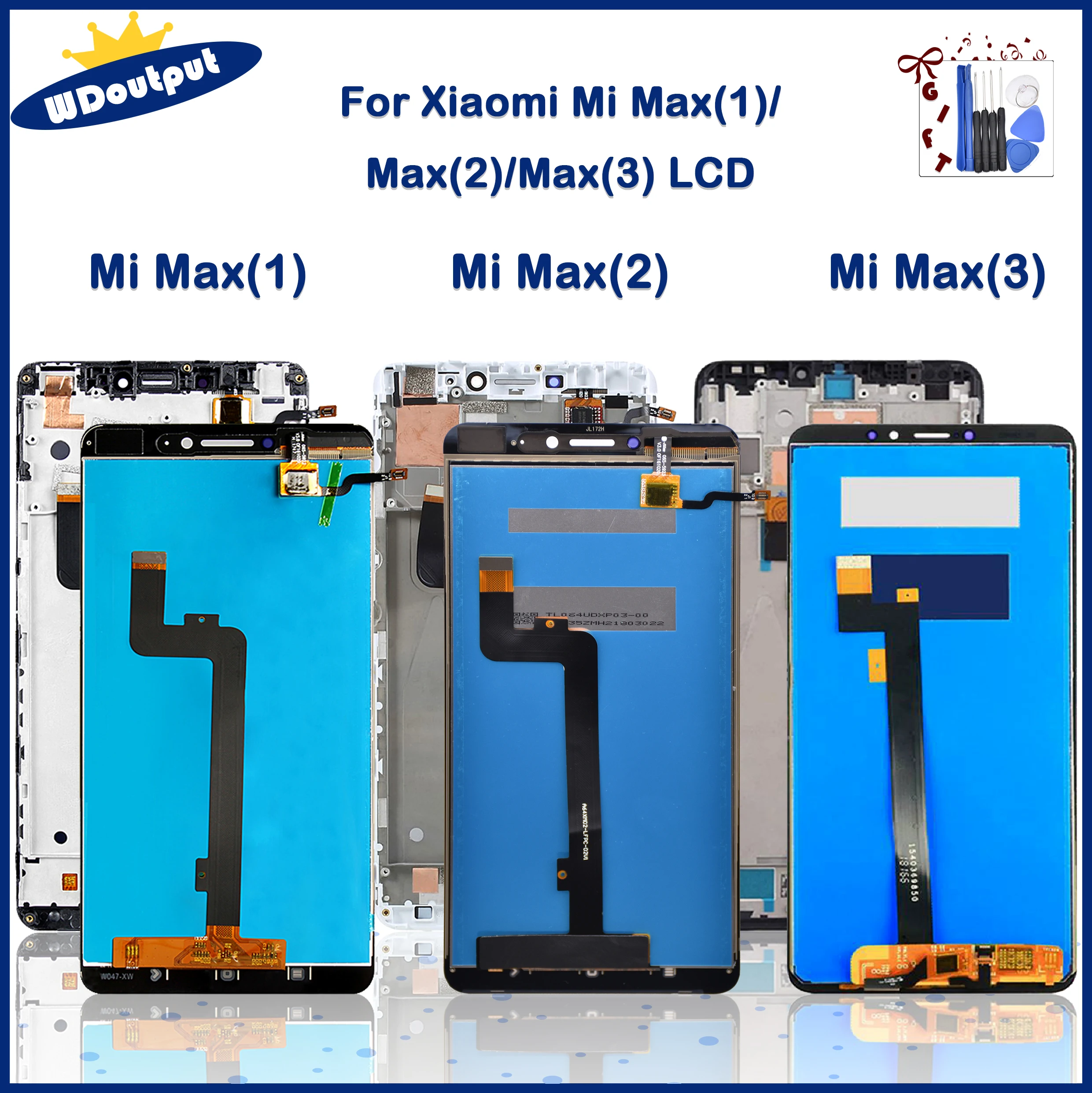Оригинальный ЖК-дисплей для XiaoMi Mi Max1 Max 2 3 сенсорный экран дигитайзер в сборе Max2 Max3