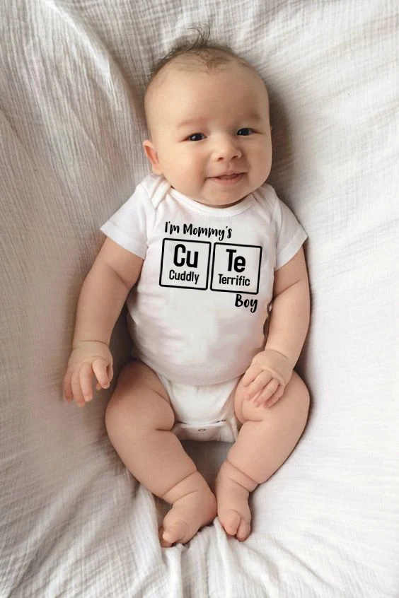 Забавные Летние удобные костюмы для новорожденных мальчиков I'm Mommy's Детские