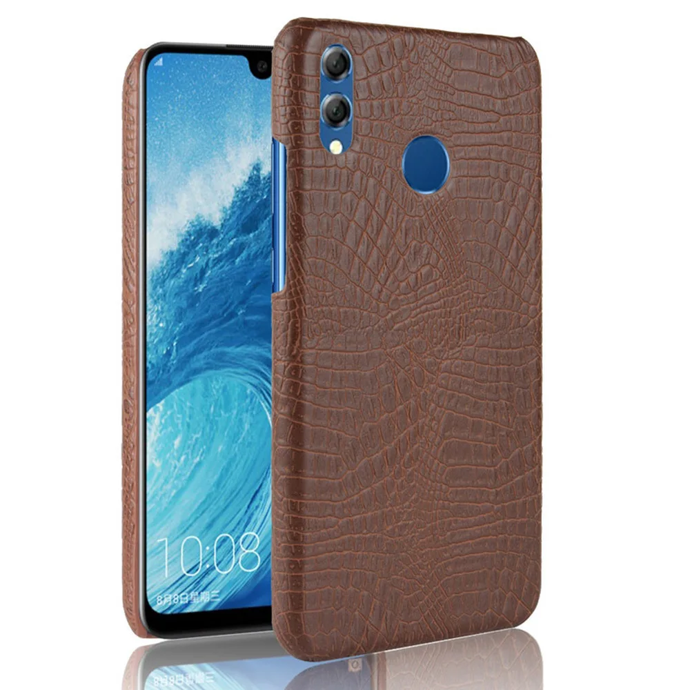 Жесткий чехол для Huawei Honor 9X Lite 8X задняя панель из ПК искусственная кожа