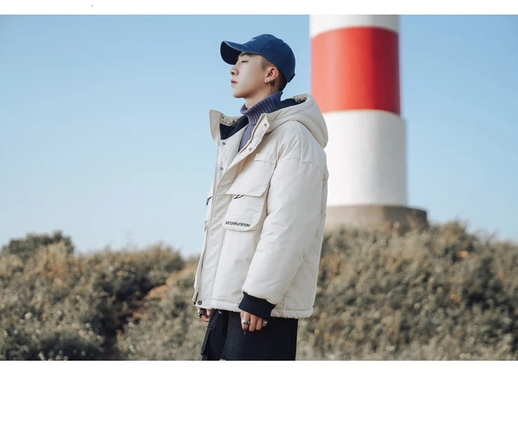 Осень/Зима Новинка монограмма напечатанная ретро с капюшоном стеганая куртка Свободная Повседневная модная Молодежная мужская одежда