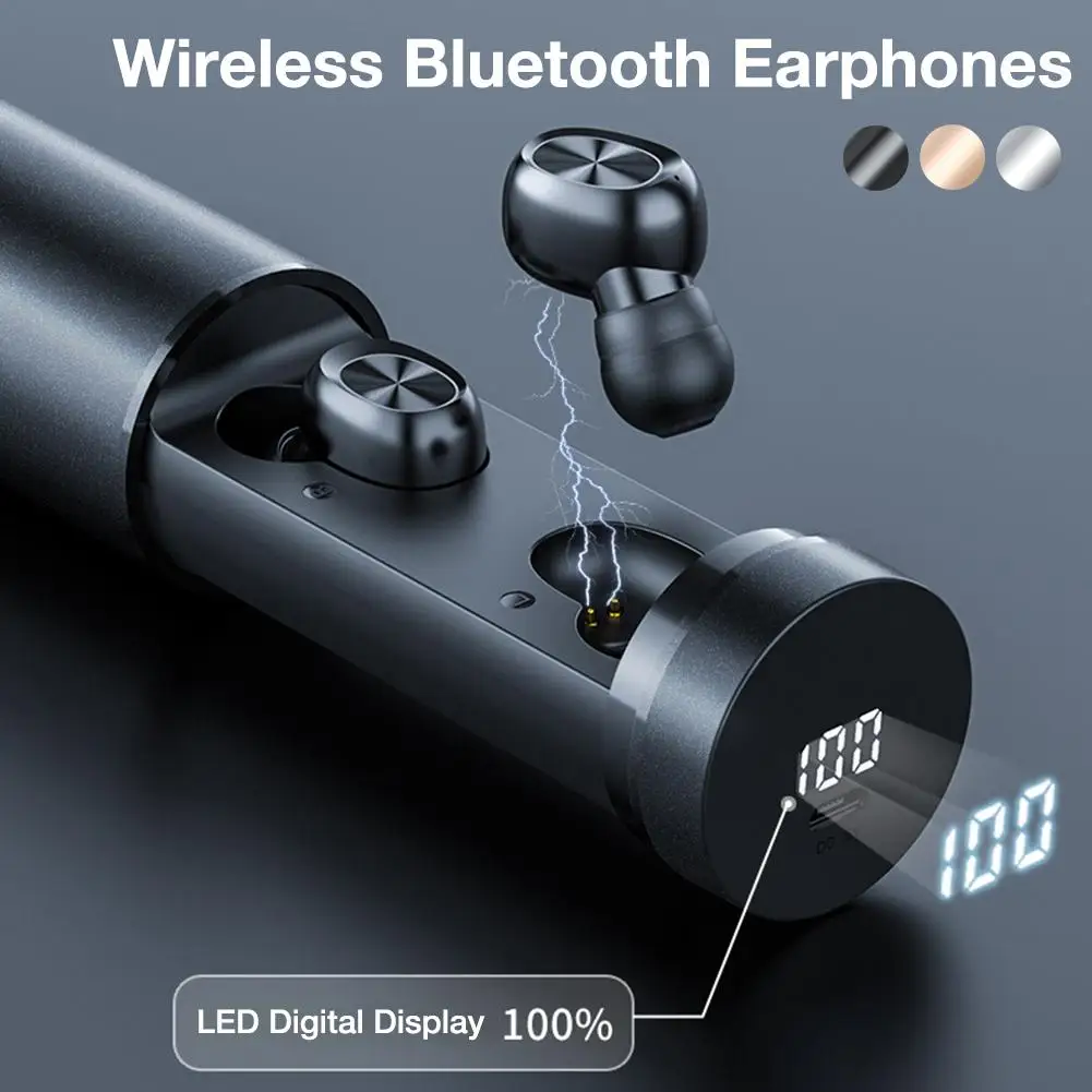 Bluetooth 5 0 наушники 3000 мАч зарядная коробка HIFI стерео беспроводные в ухо спортивные