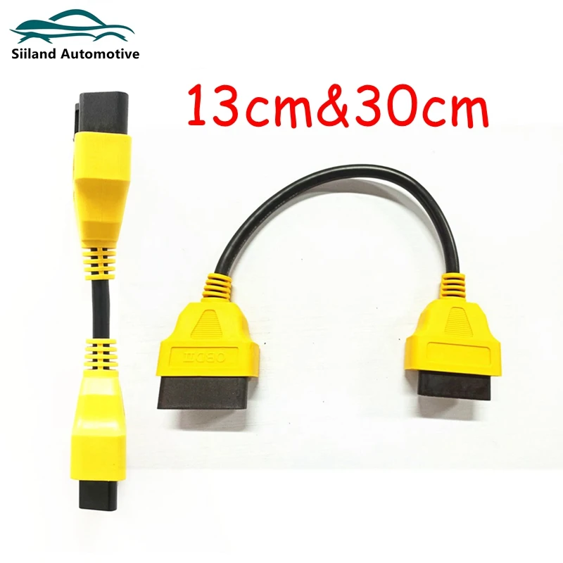 

Универсальный Удлинительный кабель 13 и 30 см, 16-контактный разъем «штырь-гнездо», 13 см 30 см, соединительный провод OBD2, простой в использовании инструмент для диагностики автомобиля