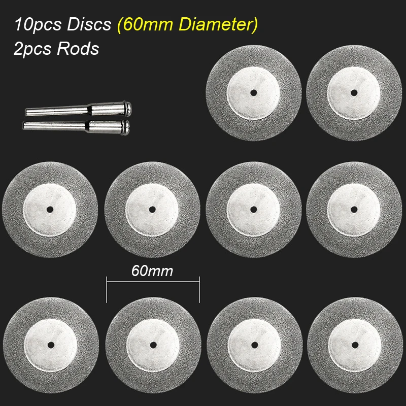 Versatile Diamond Cutting Disc for Rotary Tools - Ideal for Wood, Stone, Plastic, Glass, and Tile