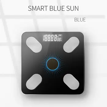 

Solar Charging APP Bluetooth Intelligent Electronic Weight Balance Body Fat Scale Support for Android or IOS Maximum Scale 180KG