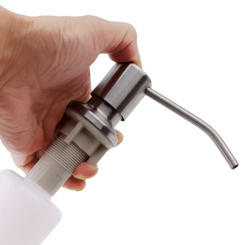 

Kitchen Sink Soap Dispenser Built in Lotion Pump Plastic Bottle for Bathroom and Kitchen