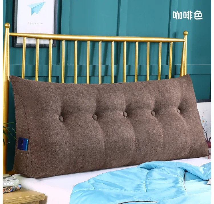 Двойная прикроватная Прямоугольная подушка диван диванная подушка под спину кровать большая задняя татами Мягкая Подушка Талия диван Съемный и моющийся