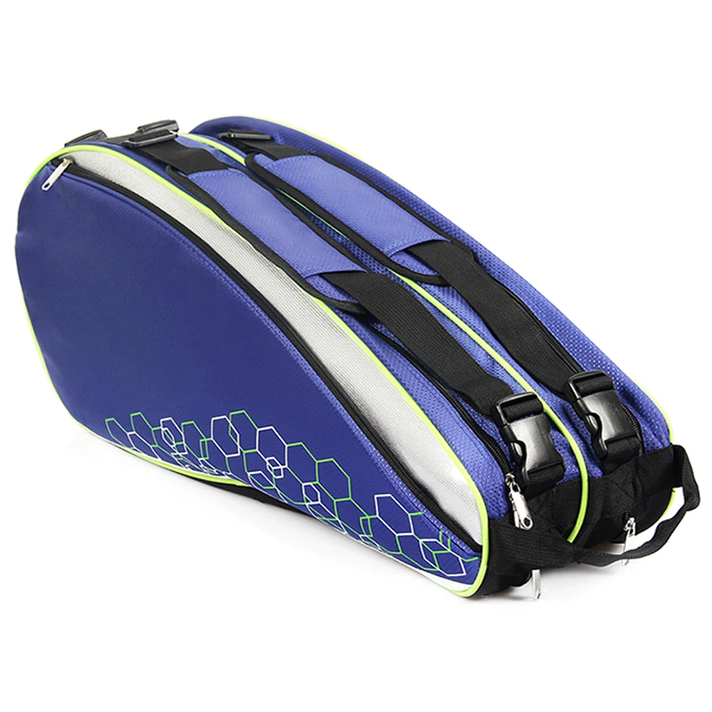 Прямая поставка, водонепроницаемая теннисная сумка, профессиональная спортивная сумка, рюкзак для ракеток, сумка для бадминтона, аксессуары для хранения 6-12 ракетки - Цвет: Blue