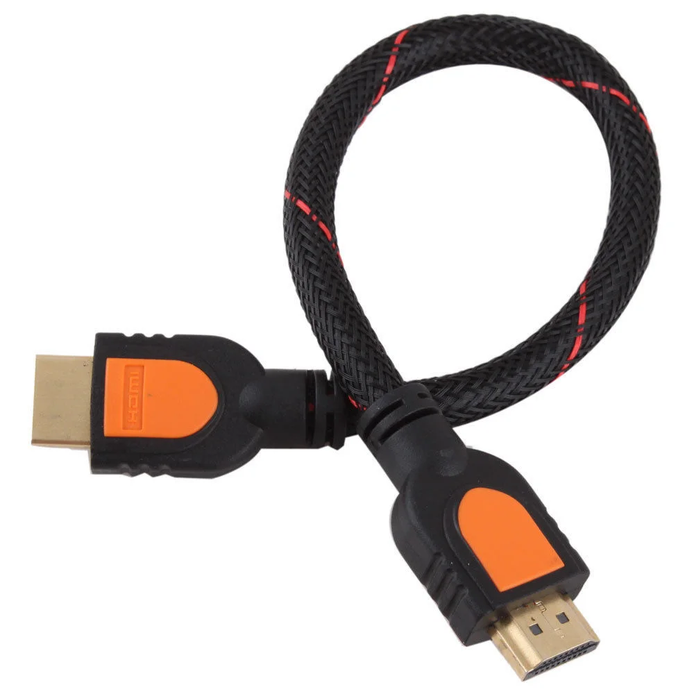 Short HDMI Cable Standard male to Male One Feet for HD TV 1.4 Braided 30cm Cables Gold Durable New Short HDMI Cable Standard male to Male One Feet for HD TV 1.4 Braided 30cm Cables Gold Durable New