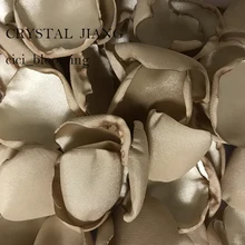 Цвета шампанского лепестки роз к свадьбе романтический цветок девушка лепесток розы реальное изображение 100 шт./лот