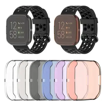 

2019 New Smart Accessories For Fitbit Versa2 Smart Watch Transparent TPU Protective Case